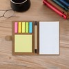 SWYYSGS Spiral Notebook Kraft Paper Cover Notepad with Pen, Sticky