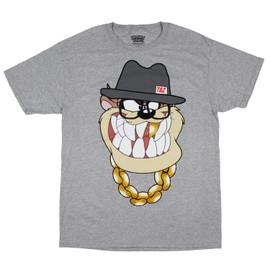 Seven Times Six Looney Tunes Men's Taz Stay Gold Tasmanian Devil Graphic T-Shirt (Medium)