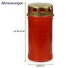 Gravidus Grave Candles Ambrosius, Stylish Grave Light in Red, Weatherproof,