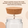 2 Pcs 3~3.5 Inch Tapered Cork Stoppers, Cork Bottle Stoppers