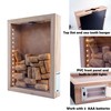 hvfun 8"X11" Rustic Natural Wood Shadow Box with Lights,LED-lit Display