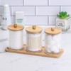 Tbestmax 10 Oz Cotton Swab/Ball/Pad Holder with Vanity Tray, Qtip