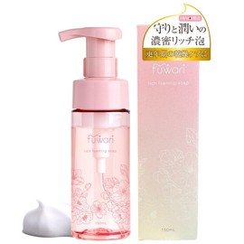 Fuwari Delicate Zone Soap, Bubble Type, Pink Floral Scent, 5.1 fl oz (150 ml), Weak Acid, 2 Fermented Beauty Ingredients, 9 Additive-Free
