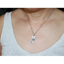 QqzsJewls Blue Turquoise Stone Necklace Initial J Pendant Necklace for Women Boho Letter J Statement Necklace for Women Western Necklace Mother Grandma Gift