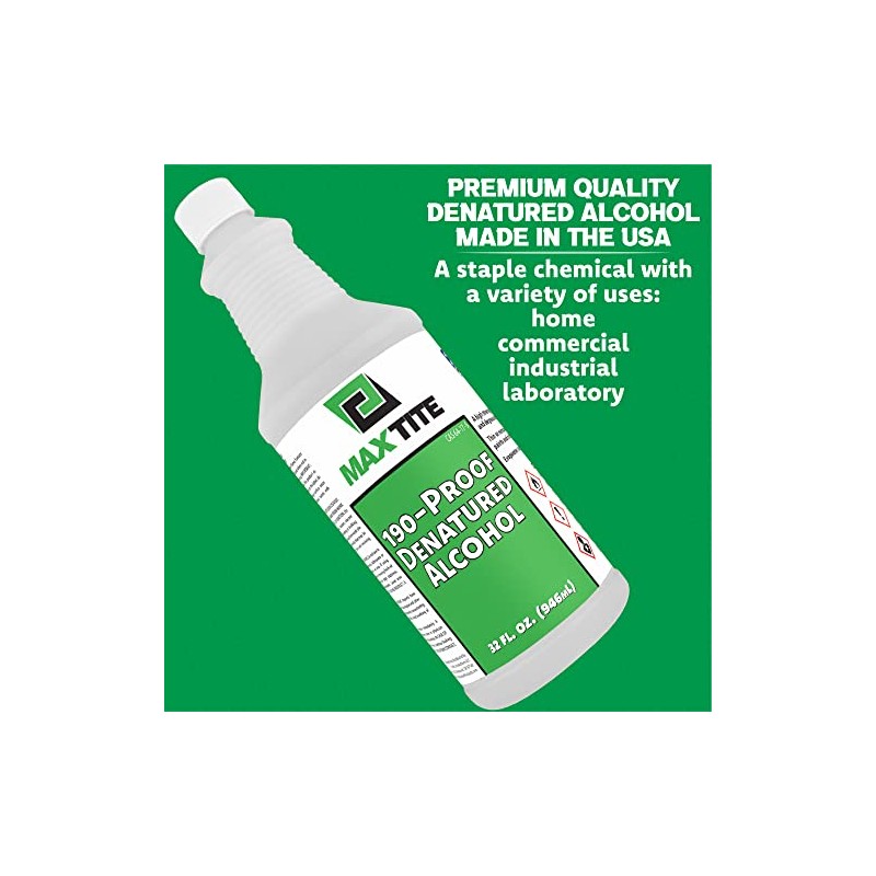 MAXTITE 190-Proof Virgin Denatured Alcohol (32oz, 1)