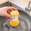 Ximimark 2 PCS Yellow Duck +Yellow Chicken Dish Brush Handle