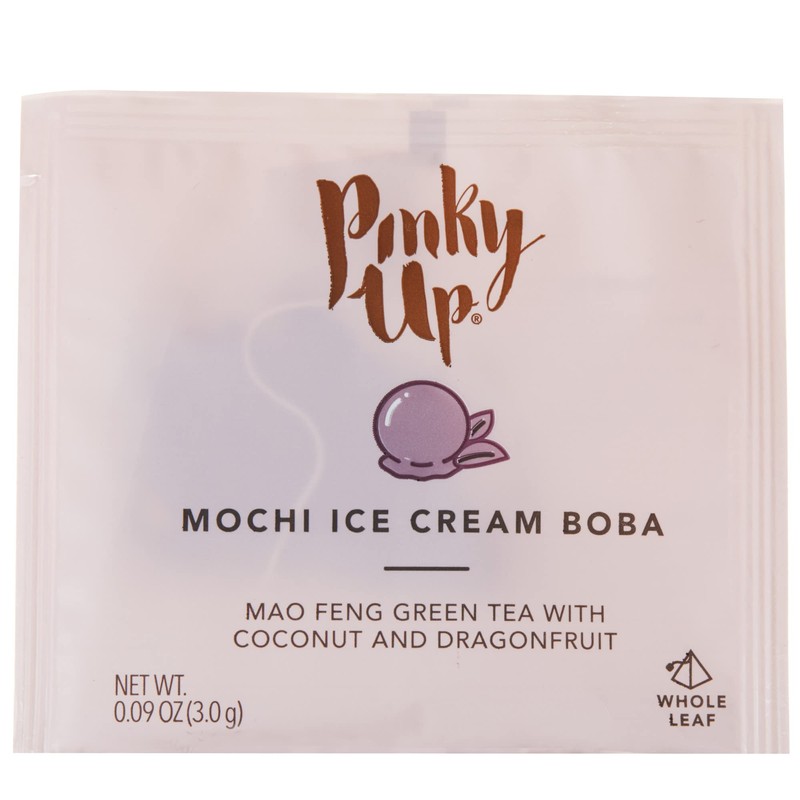 Pinky Up Mochi Ice Cream Boba Tea Sachets - Low