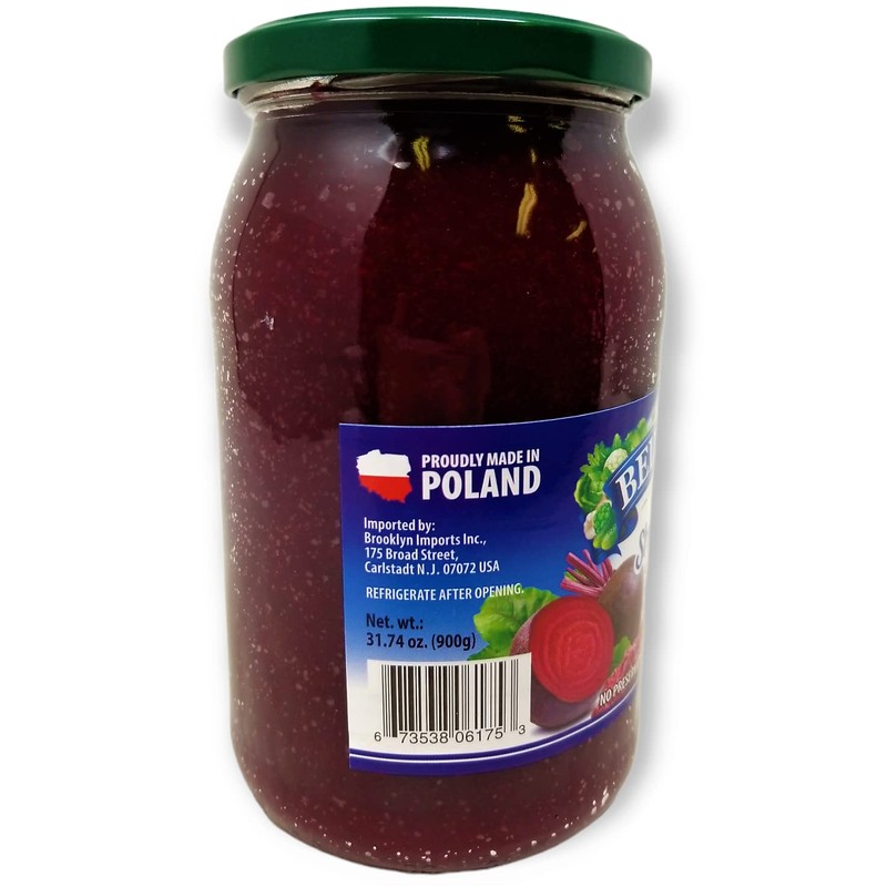 Belveder Shredded Beets 31.74 oz 900g, Vegan, Non-GMO, Gluten-Free Pack