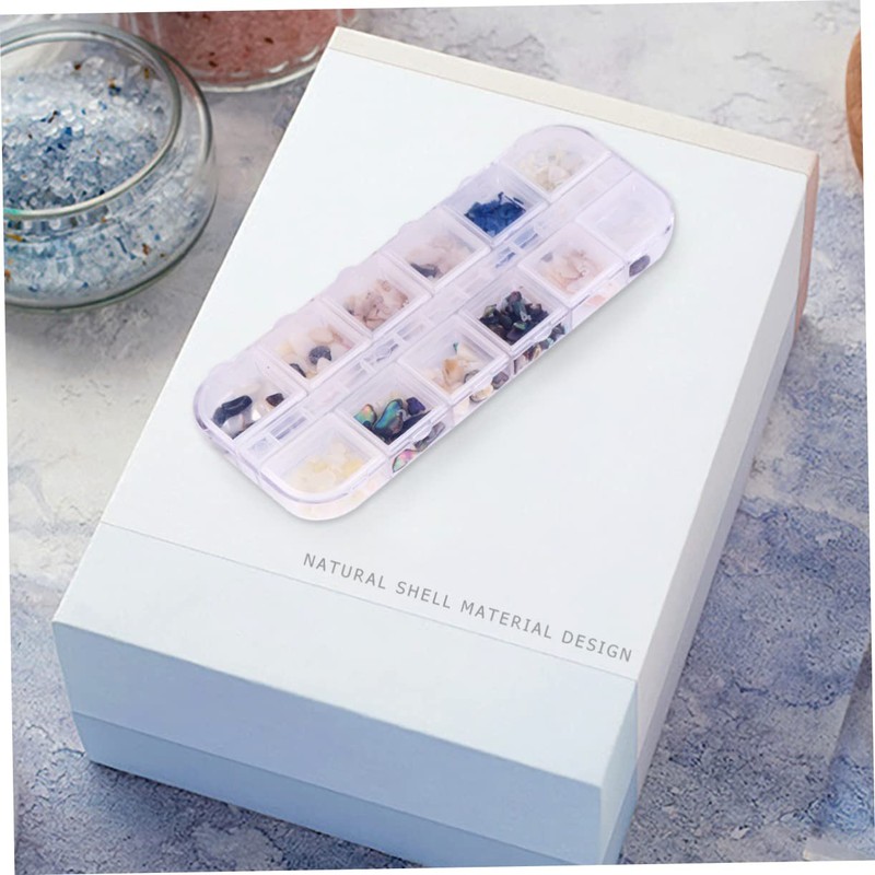 BIUDECO Elegant Manicure Sequins Decals Natural Shell Nail Gems for