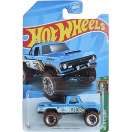 Hot Wheels '70 Dodge Power Wagon, Mud Studs 2/5 [Blue] 161/250