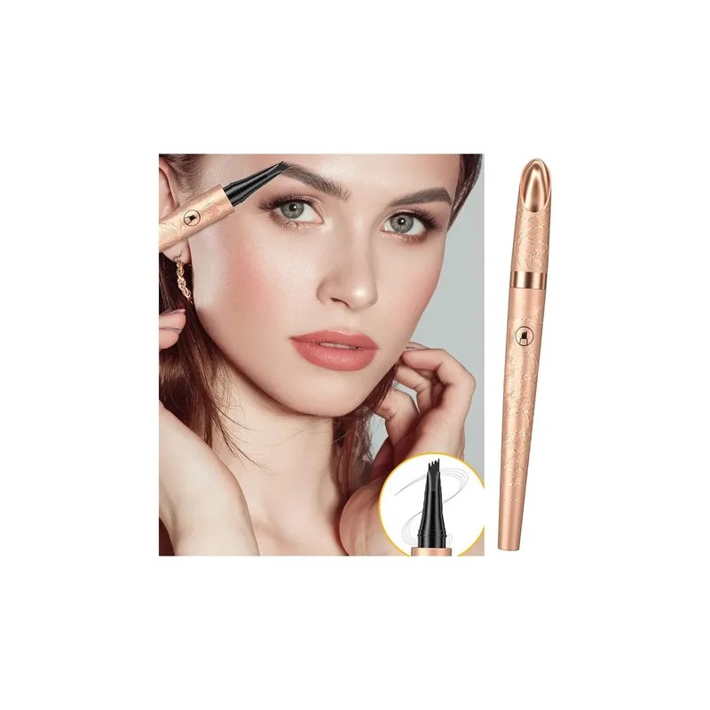 2 Piezas 3d Microblading Cejas Tatuaje Lápiz 4 Tenedor Tip
