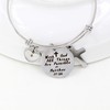 Uloveido With God All Things are Possible Bracelet, Cross Bangle,