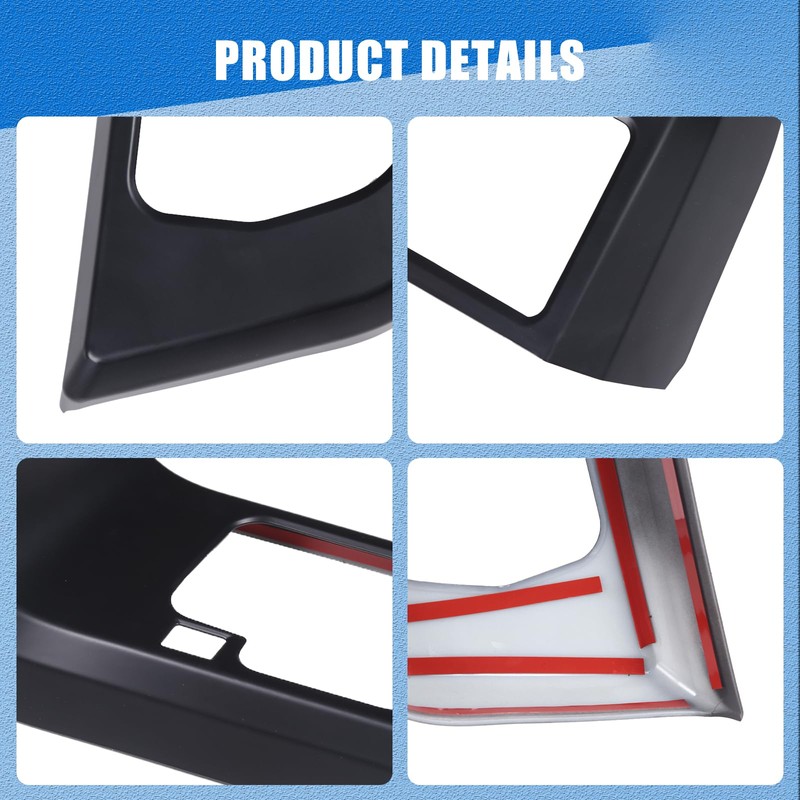 HIRUFAIT Center Console Gear Shift Panel Frame Cover Trim for