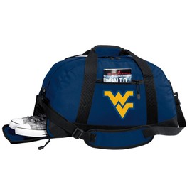 WVU Duffel Bag - West Virginia University Gym Bags w/ SHOE POCKETS