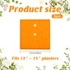 Conderyang 2Pcs 11" Square Planter Insert, Durable Plastic Plant Pot