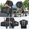 Waterproof Motorcycle Tail Luggage Bag, 48L-64L Expandable, a Rain Cover