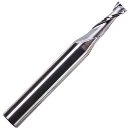 4mm x 12mm Flute x 1/4" Shank Solid Carbide Spiral 2 Flute Up Cut Router Bit for Wood, Hard Wood, PVC & Acrylic (4mm x 12mm Flute)