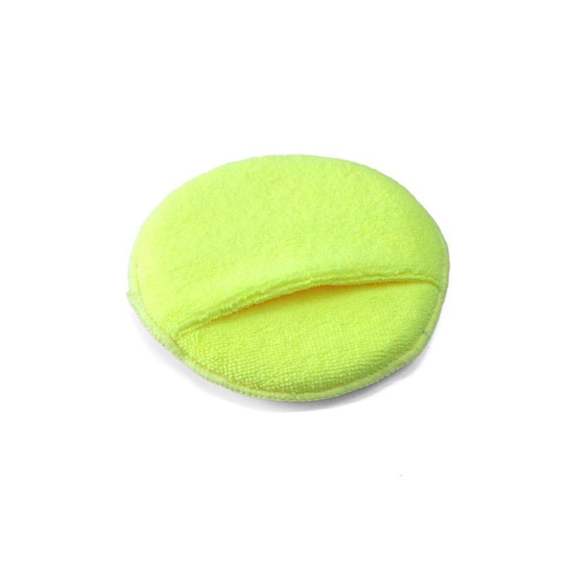 Maxshine Multipurpose Microfiber Finger Hold Applicator, Yellow, Dia: 16cm