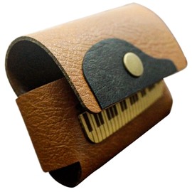 Case for Earphone | Protective Leather Earphone Sleeve | Travel Carrying Bags, Backpack Pendant, Earbud Protector with Keychain for Small Keys