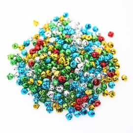 BetterJonny 200 Pcs Bell, 0.6 inch (15 mm) Tin Bell, Christmas Bell, Colorful Bell, Decorative Bell, Cute Mini Bell, Handmade Accessories, Events Christmas Decoration, DIY Crafts, Amulet