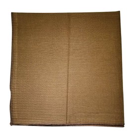 1 Dozen Paisley Bandanas 100% Cotton Double Sided Scarf (Many Colors) by M.H.I. (Brown Plain)