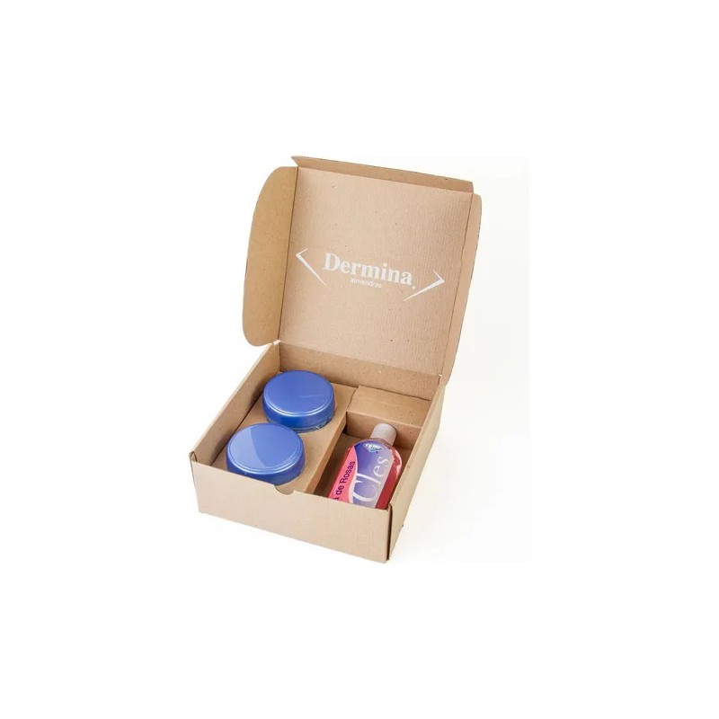4 Piezas De Crema Hidratante Dermina Almendras 230 Ml