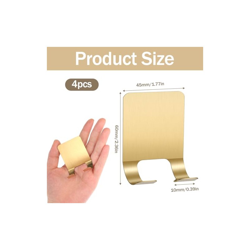 InnoHHustle - Soporte de acero inoxidable para afeitar, 4 piezas