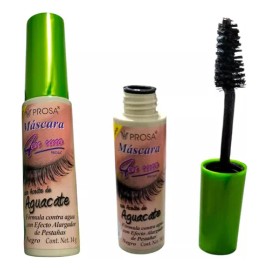 Kit Prosa 2pz Máscara Pestañas Aceite De Aguacate Y Mamey Color Negro