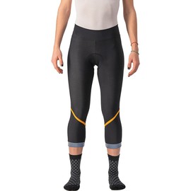 Castelli Velocissima Thermal Knicker - Women's Black/Melon/Silver Reflex, M