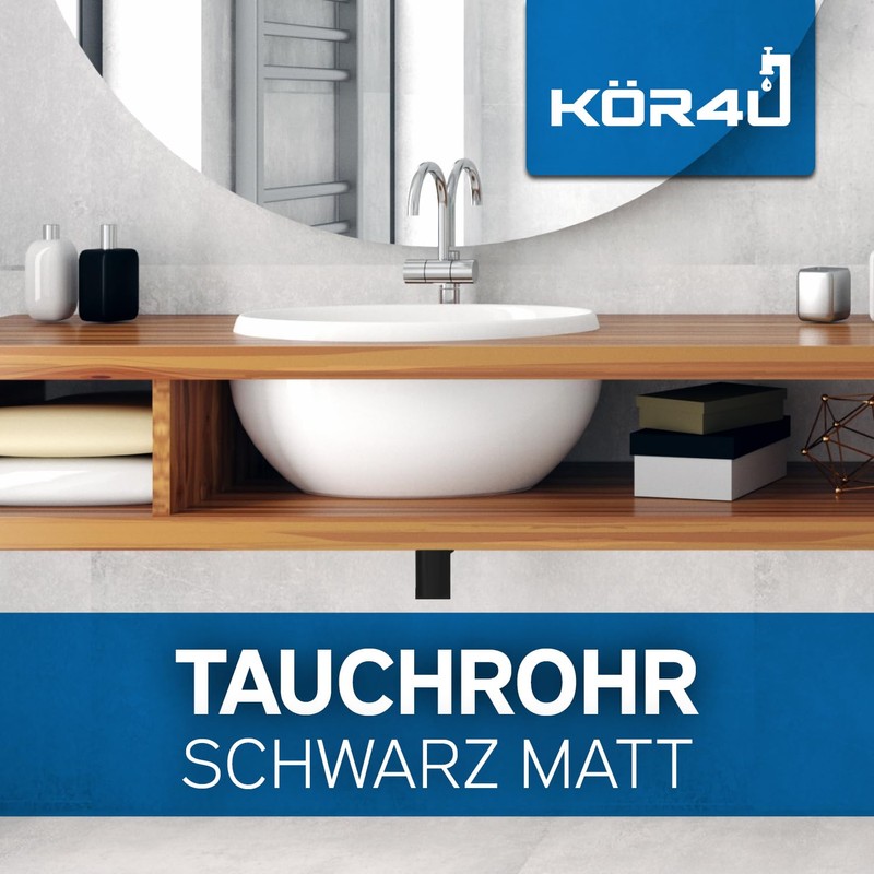 kör4u Design Immersion Pipe, Extra Long Tube 300 mm, for