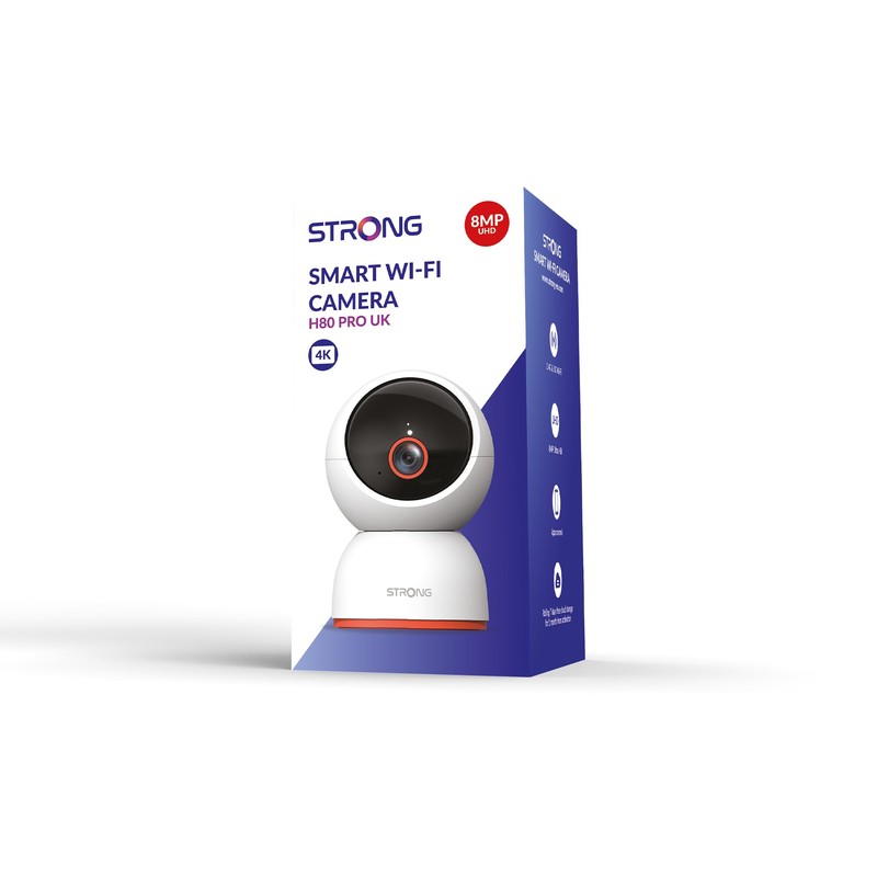 Strong H80 PRO, 4K Wireless Pan/Tilt Camera (8MP) with APP,