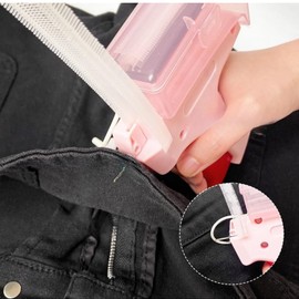 Wmzjnljy Quick Clothing Fixer Micro Stitch Gun for Clothes Mini Tagging Gun Mini Stitch Gun for Clothes with 5 Needles 600 White 600 Black 5mm Micro Fasteners(Z45-1)