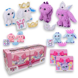 #sbabam Funny Box Lovely Pets Magic Party Soft Plush Toys with Accessories Included, Toy Animals for Kids, Games for Kids and Newsstand Dolls, Plush Toys for Washing