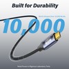 YACSEJAO USB C to USB C 90 Degree Cable 10Gbps