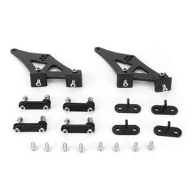 Rear Wing Mount Brackets, Spoiler Mounting Brackets, Lightweight Aluminum Alloy Firm Anti-Corrosion for Reducing Resistance All Automobiles