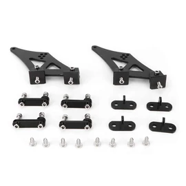 Rear Wing Mount Brackets, Spoiler Mounting Brackets, Lightweight Aluminum Alloy Firm Anti-Corrosion for Reducing Resistance All Automobiles