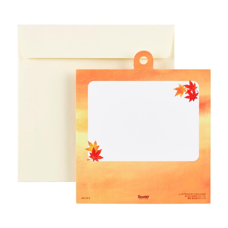 Sanrio Message Card, Autumn Foliage, Greeting Card, JAU 8-4 844349