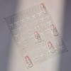 TailaiMei Bow Nail Stickers, 3D Design Self-Adhesive Nail Art Decals