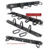 Unbranded 1U Rack-Mounting Cable Organizer Metal With 5 Adjustable Hooks