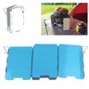 Folding Camp Stove Windshield,Folding Camping Stove Windscreen 9 Plates Aluminum