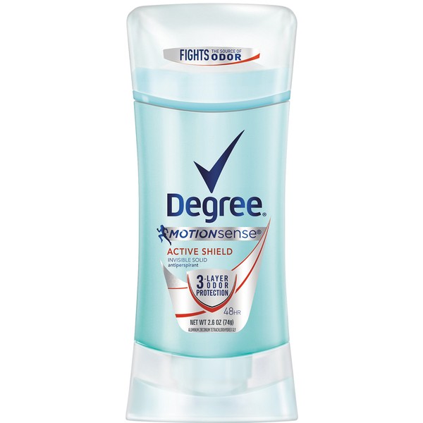 Degree Women Antiperspirant Deodorant Stick, Active Shield 2.6 oz, (Pack of 12)