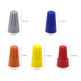 200 Pcs Electrical Wire Connectors, Screw Terminals Wire Caps, Twist Nuts Caps, Spring Insert Wire Nuts Connectors, Cable Connectors, Electrical Cap Cable Quick Connection Terminals