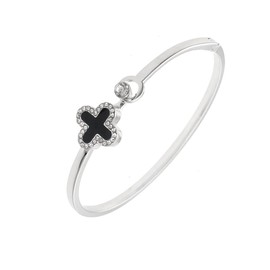 Edary Cross Bracelet, Crystal Cuff Bracelets, Flower Friendship Bracelets, Charm Bracelet, Adjustable Jewelry for Women and Girls, Crystal