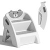Folding Kids Step Stool for Bathroom and Potty Training,Anti-Slip, Anti-Tip