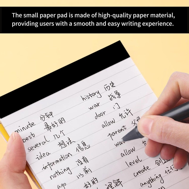 Pack of 10 Notepads and 10 Ballpoint Pens, Mini Notebooks,