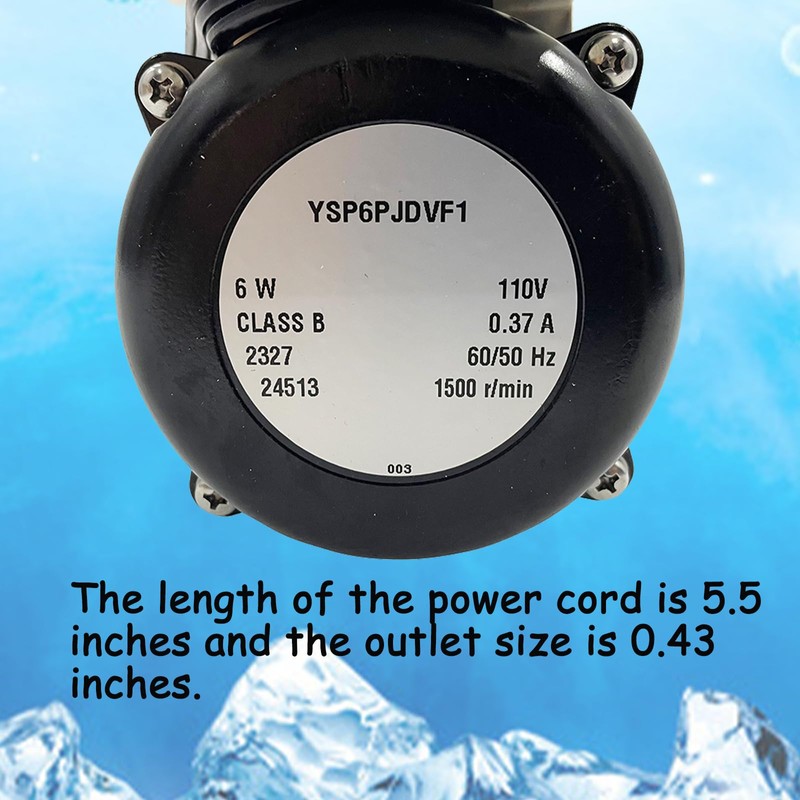 INTBUYING Ice Maker Water Pump Ice Machine Universal Pump 6W