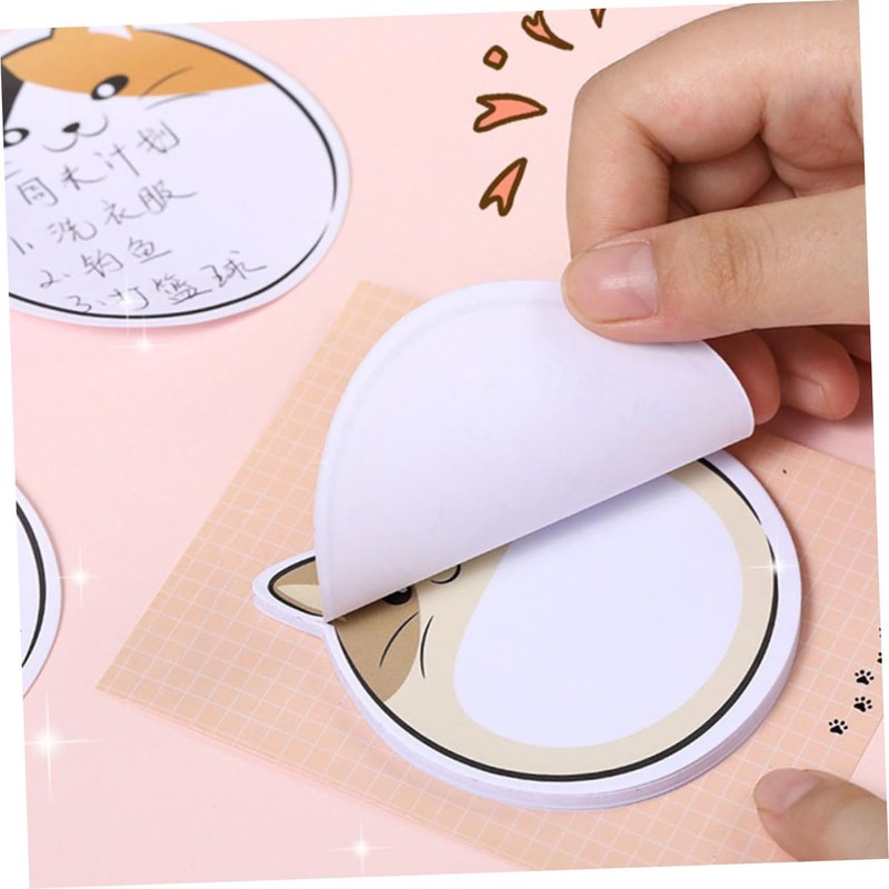 jojofuny Cute Cartoon Cat Memo Pads Portable Note Stickers for
