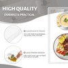 MAONAME Clear Serving Tray with Handles, Plastic Clear Tray, Rectangle