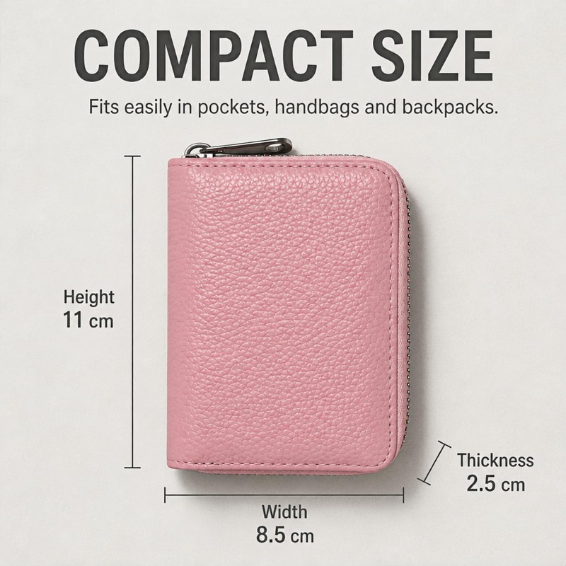 Credit Card Holder, 20 Card Slots + 2 ID Windows,