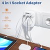 Super Electro Single Socket Adapter, 4-in-1 Socket Adapter, Multiple Plug